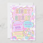 Invitation Eight Is Great Préparatoire Varsity Patch Annivers (Devant)