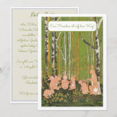 Invitation Ein Kleines Haeschen Baby Party Einladung (Devant / Derrière)