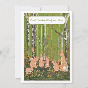 Invitation Ein Kleines Haeschen Baby Party Einladung