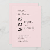 Invitation Einfache Einladung (Devant / Derrière)