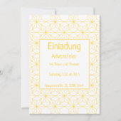 Invitation Einladung zu einer Feier, or Sterne (Devant)