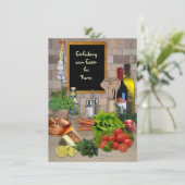 Invitation Einladung zum Essen (mit deinem Namen) (Debout devant)