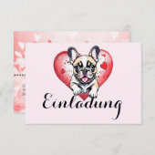 Invitation Einladungen Leine (Devant / Derrière)