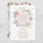 Invitation El Bautizo y Primer Añito de nuestra hija (Devant / Derrière)