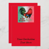 Invitation El Gallo Grande (Devant / Derrière)