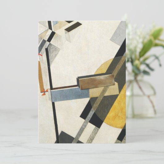 Invitation El Lissitzky Proun 19D (Debout devant)