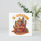 Invitation El Squatcho Bigfoot avec Maraca, Sombrero et Ponc (Debout devant)