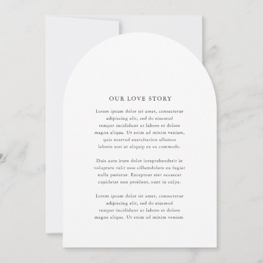 Invitation Elaine Monogram Mariage élégant (Dos)