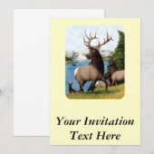 Invitation Élan Wapiti (Devant / Derrière)