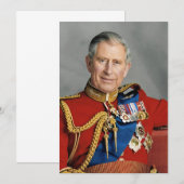 Invitation Élargissement de la photo King Charles III (Devant / Derrière)