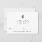 Invitation Eleanor - Aquarelle Bohemian Cactus Desert RSVP (Devant)