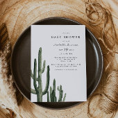 Invitation Eleanor - Baby shower Bohème Saguaro Cactus