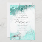 Invitation Eleanor Rogers Marble Parties scintillant Réceptio (Devant)
