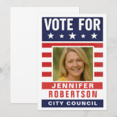 Invitation Élection de campagne personnalisée (Devant / Derrière)