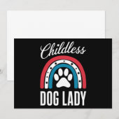 Invitation Élection de la Dame de Chien sans Enfant 2024 Rain (Devant / Derrière)