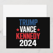 Invitation Élection de Trump Vance Kennedy pour le président (Devant / Derrière)