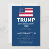 Invitation Élection Donald Trump Reprenez l'Amérique  (Devant)