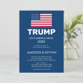 Invitation Élection Donald Trump Reprenez l'Amérique  (Debout devant)