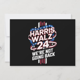 Invitation Élection Harris Waltz 2024 Kamala Harris Tim Waltz
