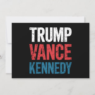 Invitation Élection Trump Vance Kennedy 2024
