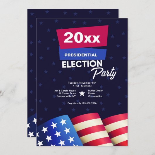 Invitation électorale (Devant / Derrière)