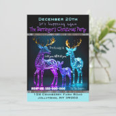 Invitation Electro Reindeer Fun Christmas Party (Debout devant)