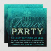 Invitation Electro Sounds Dance Party Anniversaire (Devant / Derrière)