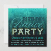Invitation Electro Sounds Dance Party Anniversaire (Devant)