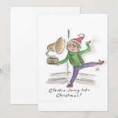 Invitation Electro Swing à Noël (Devant / Derrière)