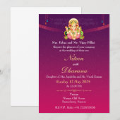 Invitation électronique de mariage indien divin (Devant / Derrière)