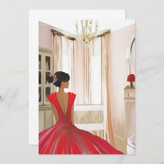 Invitation Élégance (Devant / Derrière)