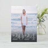Invitation Élégance audacieuse Annonce photo de remise de dip (Debout devant)