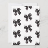 Invitation Elegance Black Bow Bridal Shower (Dos)