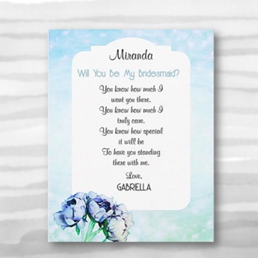 Invitation Élégance BOHO ! Demande de témoin de mariage