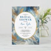 Invitation Élégance contemporaine : Fête des mariées d'or ble (Debout devant)