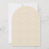 Invitation Élégance d'arche moderne | Menu de mariage (Dos)