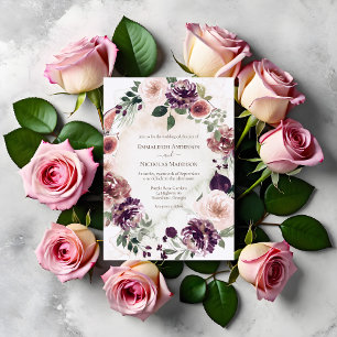 Invitation Élégance d'automne Mariage floral
