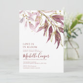 Invitation Elégance d'automne : Une Fête des mariées de canne (Debout devant)