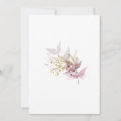 Invitation Elégance d'automne : Une Fête des mariées de canne (Dos)