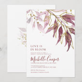 Invitation Elégance d'automne : Une Fête des mariées de canne (Devant / Derrière)