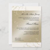 Invitation Élégance de la Cravate noire, Quinceanera à la crè (Dos)