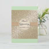 Invitation Élégance de la Cravate noire, Quinceanera à la crè (Debout devant)