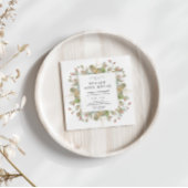 Invitation Élégance de la verdure hivernale pour maison ouver