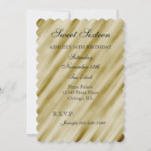 Invitation Élégance de l'or (Dos)