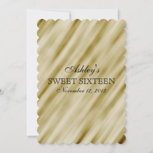 Invitation Élégance de l'or (Devant)