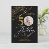 Invitation Elégance d'or : 50e anniversaire (Debout devant)