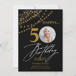 Invitation Elégance d'or : 50e anniversaire