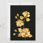 Invitation Elégance d'or : Célébrer les années de succès (Dos)