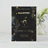 Invitation Elégance dorée - Dévoilez les secrets de la nuit ! (Debout devant)