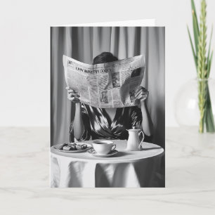 Invitation Élégance du matin : Café, Nouvelles et Sérénité